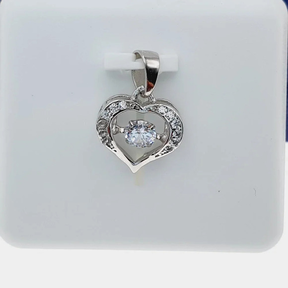 925 Sterling Silver Cubic Zircon Pendant for Women/Girls, US925P1133 - Picture 4 of 7